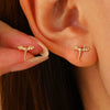 Wholesale Jewelry Copper Flying Dragon Animal Zodiac Electroplated Earrings For Women