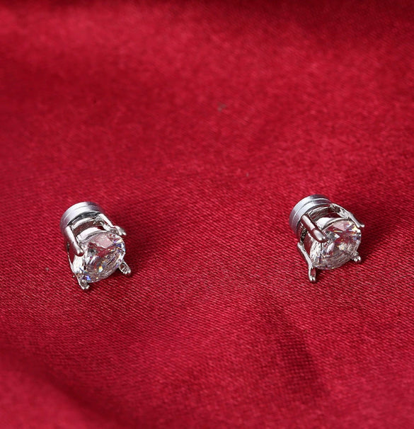 Wholesale Jewelry Copper Four Claw Aaa Zircon Strong Magnetic Magnet Stone Earrings For Men And Women Without Earholes