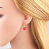 Wholesale Jewelry Copper Fruit Geometric Pendant Earrings For Women With Electroplating