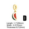 Wholesale Jewelry Copper Fruit Pattern Electroplated Pendant Bracelet
