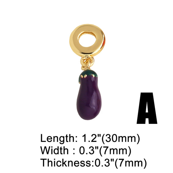 Wholesale Jewelry Copper Fruitshape Electroplated Bracelet