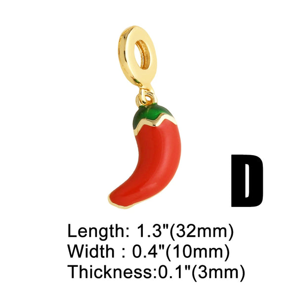 Wholesale Jewelry Copper Fruitshape Electroplated Bracelet