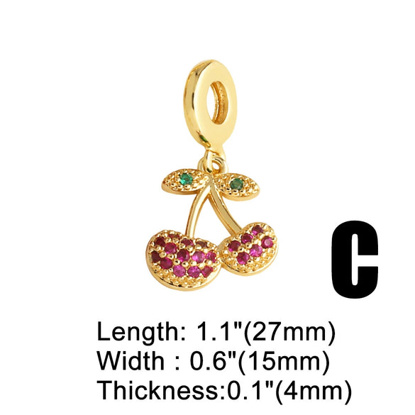 Wholesale Jewelry Copper Fruitshape Electroplated Bracelet
