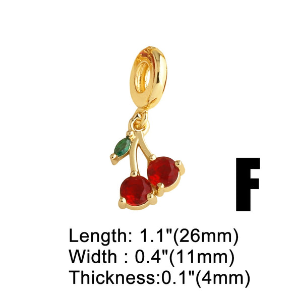 Wholesale Jewelry Copper Fruitshape Electroplated Bracelet