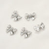 Wholesale Jewelry Copper Geometric Bow Inlaid Zircon Electroplated Pendant Accessories Material