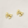 Wholesale Jewelry Copper Geometric Bow Inlaid Zircon Electroplated Pendant Accessories Material