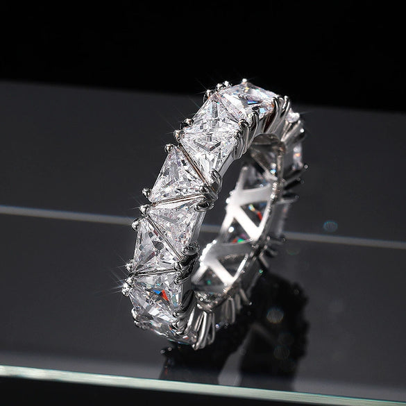Wholesale Jewelry Copper Geometric Cartoon Style Ring With Zirconglass Inlay For Women And Unisex