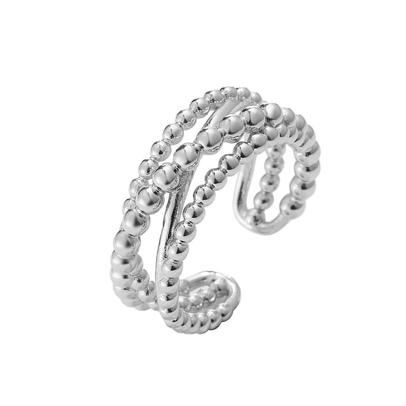 Wholesale Jewelry Copper Geometric Daisy Sunflower Cross Ring Electroplating For Ladies
