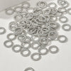 Wholesale Jewelry Copper Geometric Electroplated Closed Twist Circle Spacer Connection Ring Beaded Material For Bracelet Necklace Earrings
