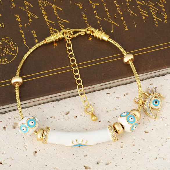 Wholesale Jewelry Copper Geometric Electroplating Fashion Retro Unisex Bracelet