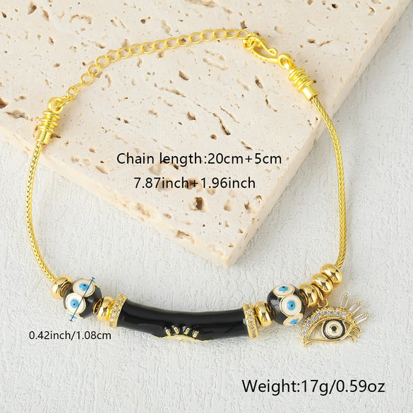 Wholesale Jewelry Copper Geometric Electroplating Fashion Retro Unisex Bracelet