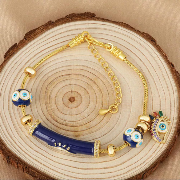 Wholesale Jewelry Copper Geometric Electroplating Fashion Retro Unisex Bracelet