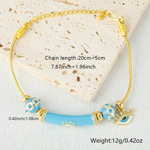 Wholesale Jewelry Copper Geometric Electroplating Fashion Retro Unisex Bracelet