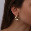 Wholesale Jewelry Copper Geometric Electroplating Ushaped Irregular Exaggerated Earrings For Women