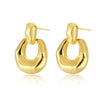 Wholesale Jewelry Copper Geometric Electroplating Ushaped Irregular Exaggerated Earrings For Women
