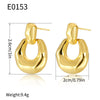 Wholesale Jewelry Copper Geometric Electroplating Ushaped Irregular Exaggerated Earrings For Women