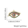 Wholesale Jewelry Copper Geometric Eyes Pendant Clavicle Chain With Oil Enamel And Electroplating