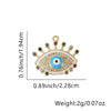 Wholesale Jewelry Copper Geometric Eyes Pendant Clavicle Chain With Oil Enamel And Electroplating