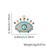 Wholesale Jewelry Copper Geometric Eyes Pendant Clavicle Chain With Oil Enamel And Electroplating