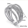 Wholesale Jewelry Copper Geometric Inlaid Zircon Hip Hop Style Ring
