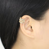 Wholesale Jewelry Copper Geometric Love Heart Electroplating Ear Bone Clip Earrings For Women