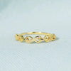Wholesale Jewelry Copper Geometric M?bius Ring With Zirconia For Women Fashion Design