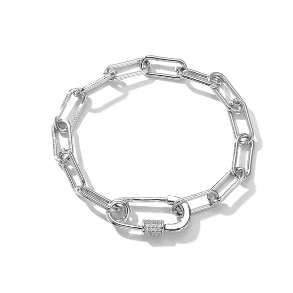 Wholesale Jewelry Copper Geometric Microinlaid Ochain Necklace Bracelet For Women