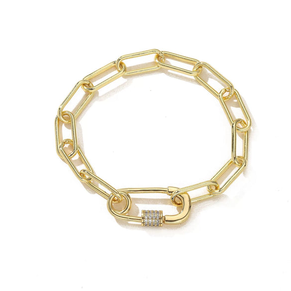 Wholesale Jewelry Copper Geometric Microinlaid Ochain Necklace Bracelet For Women
