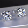 Wholesale Jewelry Copper Geometric Micropaved Zircon Tassel Fourclaw Unisex Earrings