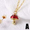 Wholesale Jewelry Copper Geometric Minimalist Love Drop Pendant Necklace Gold Plated