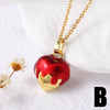 Wholesale Jewelry Copper Geometric Minimalist Love Drop Pendant Necklace Gold Plated