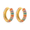 Wholesale Jewelry Copper Geometric Oil Drop Earring For Women Light Luxury Style