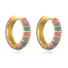 Wholesale Jewelry Copper Geometric Oil Drop Earring For Women Light Luxury Style