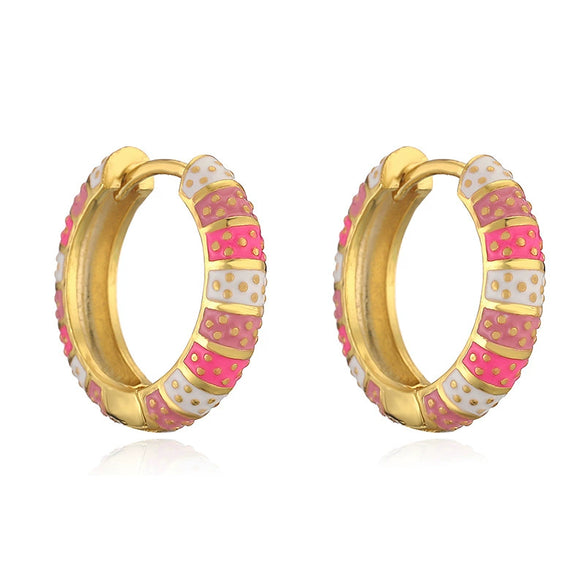 Wholesale Jewelry Copper Geometric Oil Drop Earring For Women Light Luxury Style