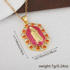 Wholesale Jewelry Copper Geometric Oil Dropping Pendant Necklace