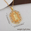 Wholesale Jewelry Copper Geometric Oil Dropping Pendant Necklace
