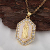Wholesale Jewelry Copper Geometric Oil Dropping Pendant Necklace