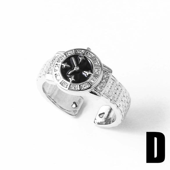 Wholesale Jewelry Copper Geometric Open Ring For Women Electroplated