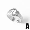 Wholesale Jewelry Copper Geometric Open Ring For Women Electroplated