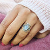Wholesale Jewelry Copper Geometric Oval Electroplated Ring For Women