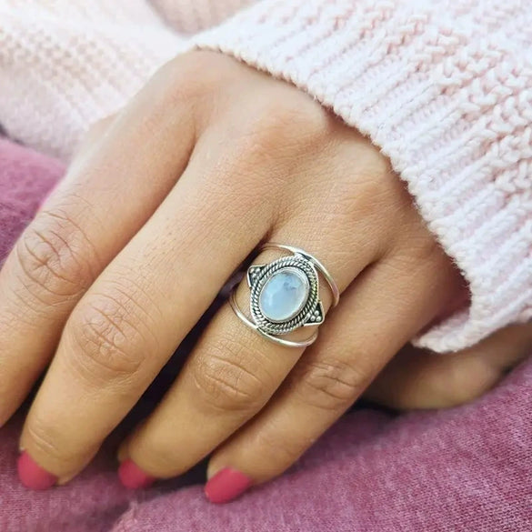 Wholesale Jewelry Copper Geometric Oval Electroplated Ring For Women