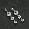 Wholesale Jewelry Copper Geometric Oval Tassel Earrings For Women