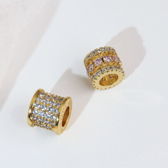 Wholesale Jewelry Copper Geometric Pendant Necklace With Microinlaid Zircon Electroplating Accessories