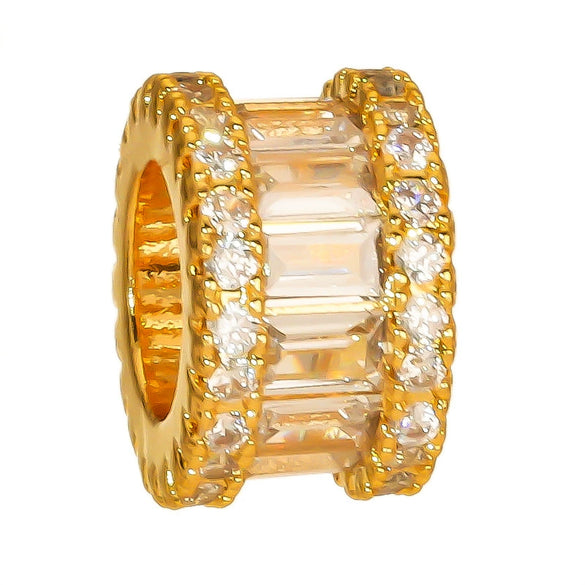 Wholesale Jewelry Copper Geometric Pendant Necklace With Microinlaid Zircon Electroplating Accessories