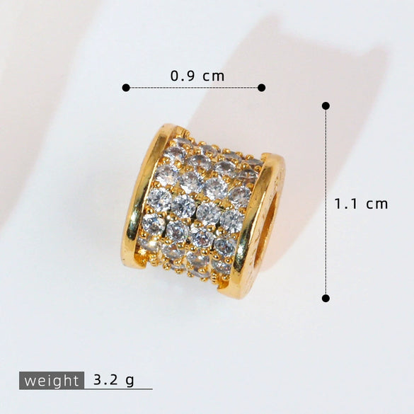 Wholesale Jewelry Copper Geometric Pendant Necklace With Microinlaid Zircon Electroplating Accessories