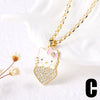 Wholesale Jewelry Copper Geometric Pendant Necklace With O Word Chain And Electroplating