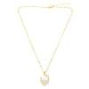 Wholesale Jewelry Copper Geometric Pendant Necklace With O Word Chain And Electroplating