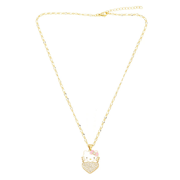 Wholesale Jewelry Copper Geometric Pendant Necklace With O Word Chain And Electroplating