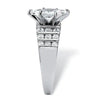 Wholesale Jewelry Copper Geometric Ring For Women And Unisex With Zircon