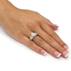 Wholesale Jewelry Copper Geometric Ring For Women And Unisex With Zircon